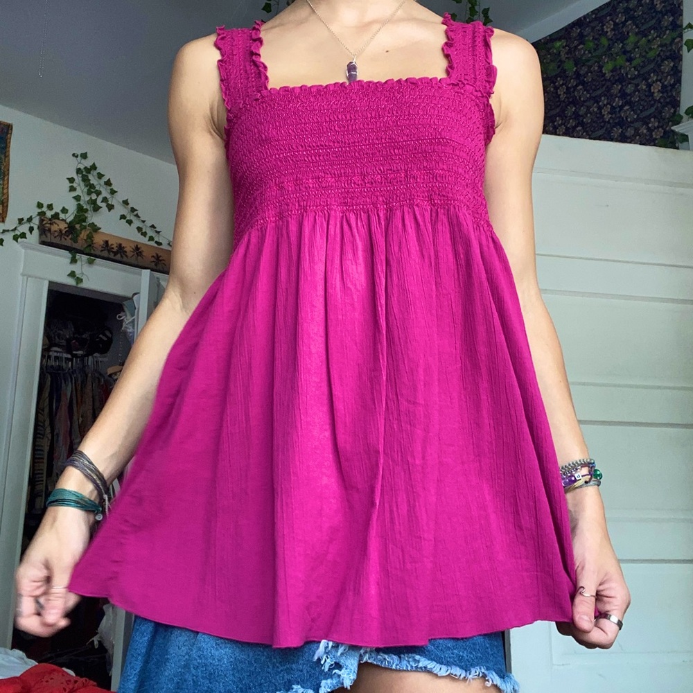 Purple Long Tank